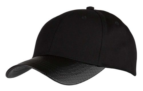 C6730 – Chino Cotton 6 Panel cap with Carbon Effect peak and buckle adjuster