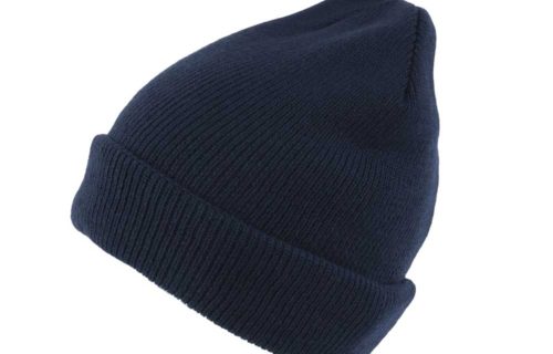 S0004 – 100% Acrylic Knit Beanie with turn-up and fleece lining