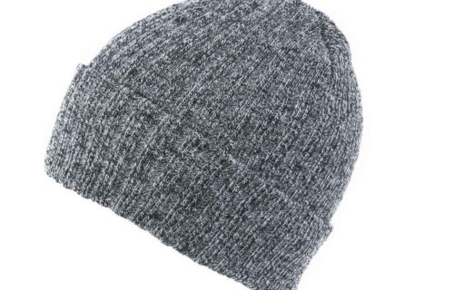 S0009 – 100% Acrylic Ribbed Knit Beanie with Turn-up