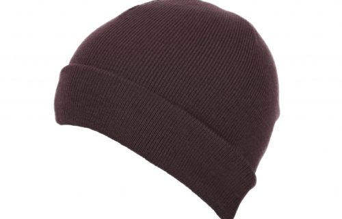 S0020 – 100% Heavy Circular Knit Acrylic beanie with turn-up